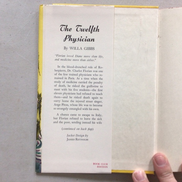 The Twelfth Physician by Willa Gibbs Vintage Hardcover Book - Picture 2 of 6